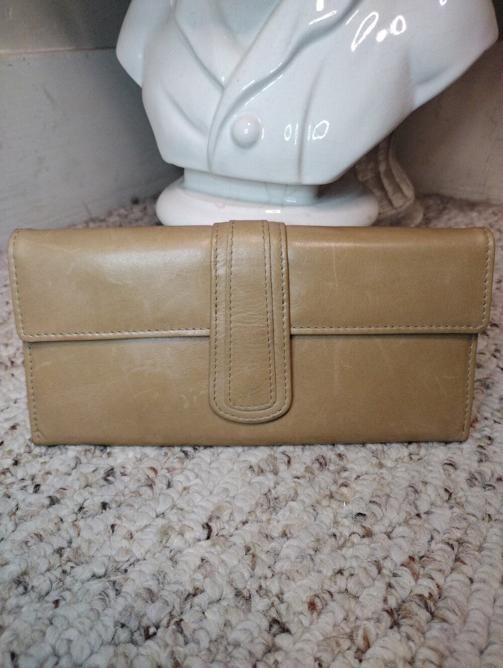 Vintage Rolfs Tan Leather Snap Closure Wallet